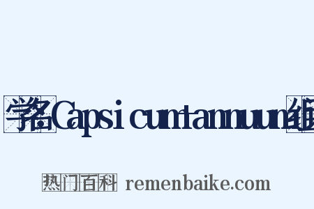 学名：Capsicum+annuum组词是什么意思的图片